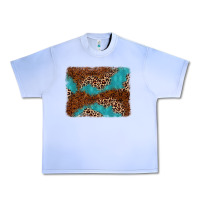 Grape Ice turquoise glitter leopard background Urban Heavy Tee - AdoDesignShop
