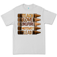 Dove Grey teach love inspire motivate lead Premium Tee - Zillion Design Studio