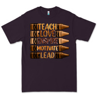 Plum teach love inspire motivate lead Premium Tee - Zillion Design Studio