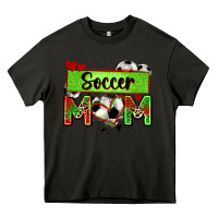 Asphalt soccer mom with leopard Heavy Core Tee - Zillion Design Studio