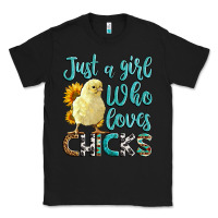 Black Western Just A Girl Who loves Chicks Classic Tee - LillyAllenDesigns