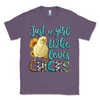 Lavender Western Just A Girl Who loves Chicks Classic Tee - LillyAllenDesigns