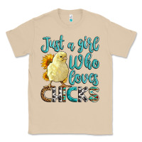 Mushroom Western Just A Girl Who loves Chicks Classic Tee - LillyAllenDesigns