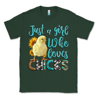 Sports Green Western Just A Girl Who loves Chicks Classic Tee - LillyAllenDesigns
