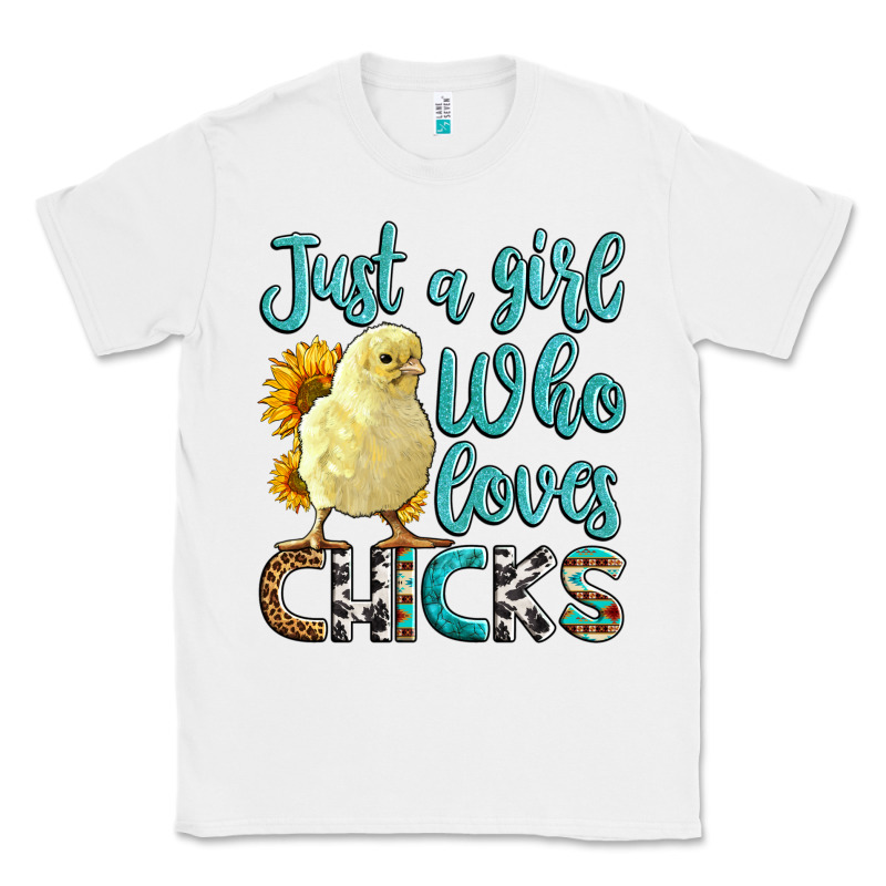Western Just A Girl Who Loves Chicks Classic Tee by LillyAllenDesigns | Teevron