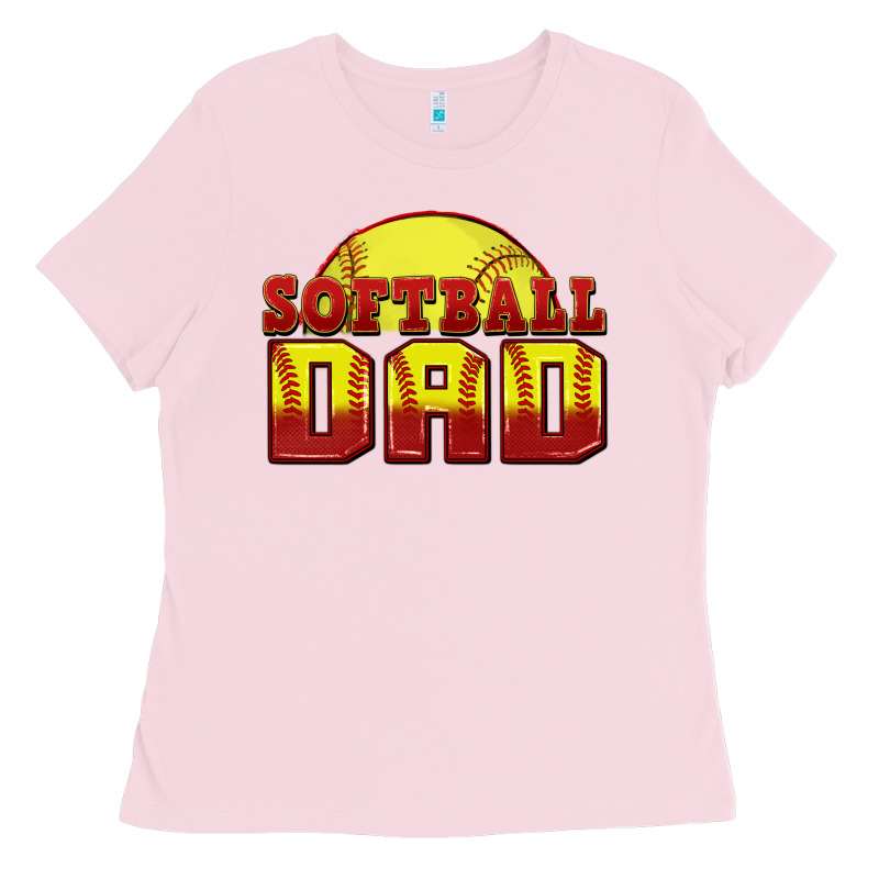 Softball Dad Ladies Tee by Zillion Design Studio | Teevron