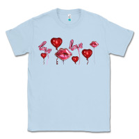 Dusty Blue love and  love balloons Classic Tee - AdoDesignShop