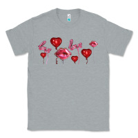 Heather Grey love and  love balloons Classic Tee - AdoDesignShop