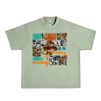 Oil Green cowboy Urban Heavy Tee - AdoDesignShop