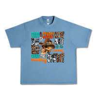 Pebble Blue cowboy Urban Heavy Tee - AdoDesignShop