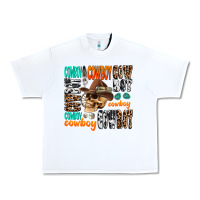 White cowboy Urban Heavy Tee - AdoDesignShop