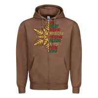 Chestnut christmas snowflake Zipper Hoodie - MaliasSmallBusiness