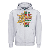 Heather Grey christmas snowflake Zipper Hoodie - MaliasSmallBusiness