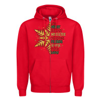 Red christmas snowflake Zipper Hoodie - MaliasSmallBusiness