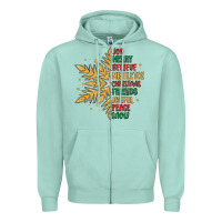 Seafoam christmas snowflake Zipper Hoodie - MaliasSmallBusiness