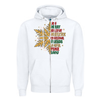 White christmas snowflake Zipper Hoodie - MaliasSmallBusiness