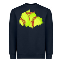 Navy softball patch Heavyweight Sweatshirt - AdoDesignShop