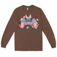 Chestnut happy easter Long Sleeve Tee - MaliasSmallBusiness