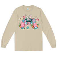 Mushroom happy easter Long Sleeve Tee - MaliasSmallBusiness