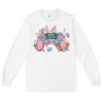 White happy easter Long Sleeve Tee - MaliasSmallBusiness
