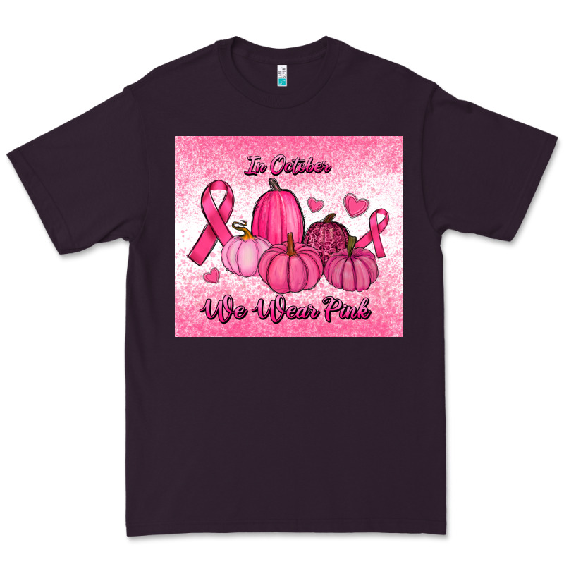 In October We Wear Pink Pumpkin Premium Tee by RanaPortraitStore | Teevron