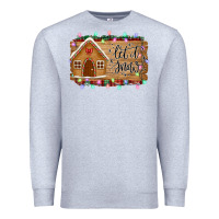 Heather Grey Let it snow Premium Sweatshirt - Bettercallsaul