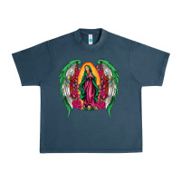 Midnight Navy mexican flag wings our lady of guadalupe Urban Heavy Tee - Artiststas