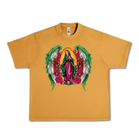 Peanut Butter mexican flag wings our lady of guadalupe Urban Heavy Tee - Artiststas