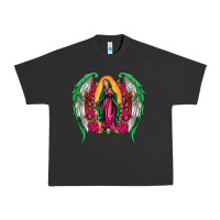 Pigment Black mexican flag wings our lady of guadalupe Urban Heavy Tee - Artiststas