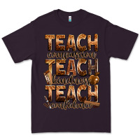 Plum teach compassion teach kindness teach confidence Premium Tee - Zillion Design Studio