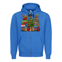 True Royal feliz navidad Zipper Hoodie - MaliasSmallBusiness