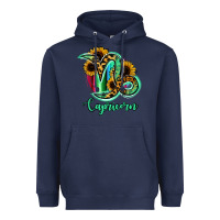 Navy Capricorn Zodiac Heavyweight Hoodie - Bettercallsaul