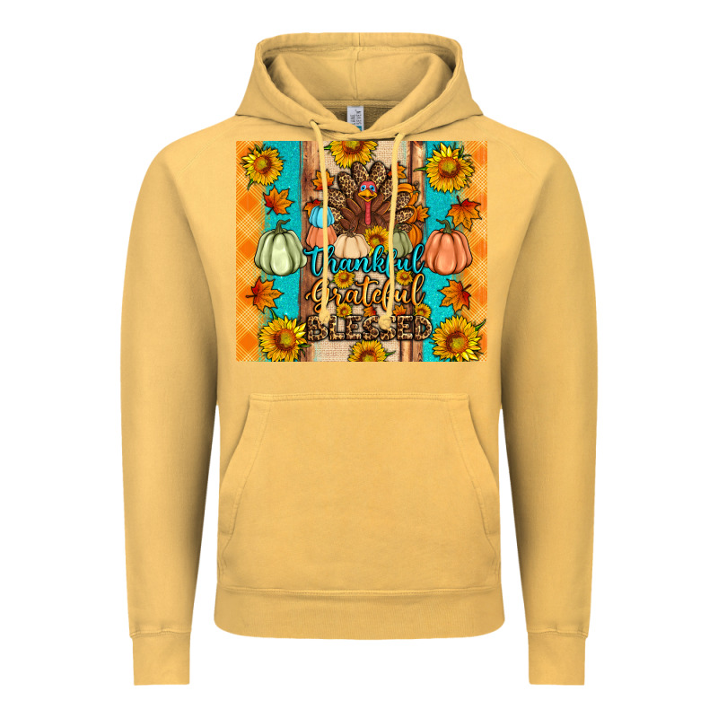 Thankful Grateful Blessed Vintage Hoodie by Artiststas | Teevron