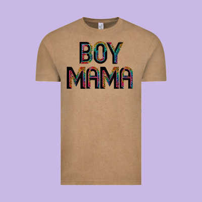 Boy Mama Vintage Tee Designed By Jahusdesignshop