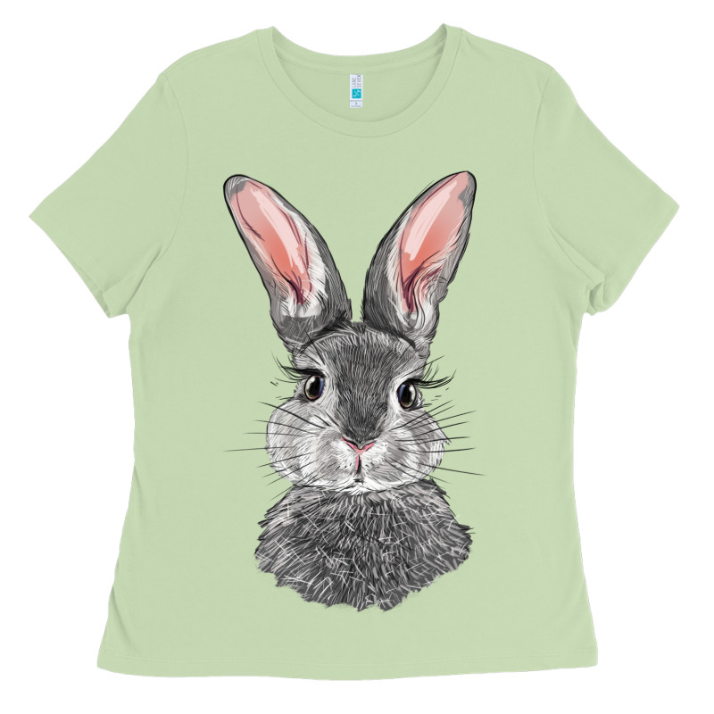 Bunny Face Ladies Tee by RanaPortraitStore | Teevron