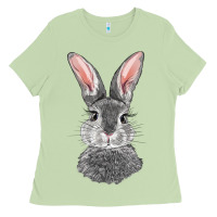 Matcha Bunny Face Ladies Tee - RanaPortraitStore