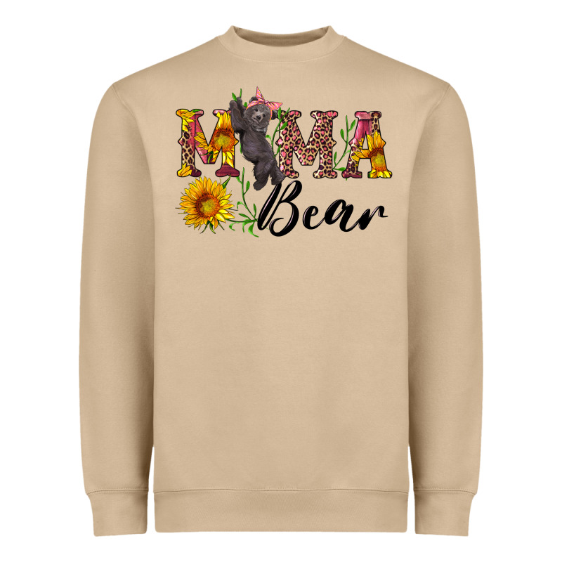 Pink Mama Bear With Cute Bear Heavyweight Sweatshirt by Artiststas | Teevron