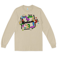 Mushroom autism teacher pencil Long Sleeve Tee - MaliasSmallBusiness