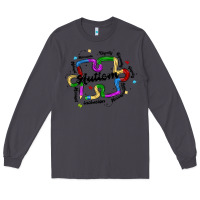 Smoke autism teacher pencil Long Sleeve Tee - MaliasSmallBusiness