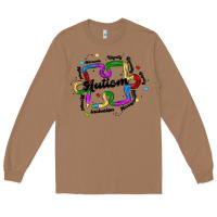 Toasted Coconut autism teacher pencil Long Sleeve Tee - MaliasSmallBusiness