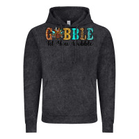 Vintage Black gobble til you wobble thanksgiving turkey Vintage Hoodie - RanaPortraitStore
