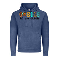 Vintage Denim gobble til you wobble thanksgiving turkey Vintage Hoodie - RanaPortraitStore
