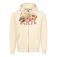 Sandshell mexican pan dulce cartoon characters Zipper Hoodie - MaliasSmallBusiness