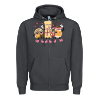 Smoke mexican pan dulce cartoon characters Zipper Hoodie - MaliasSmallBusiness