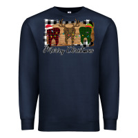 Navy Merry Christmas Teeth Premium Sweatshirt - Bettercallsaul
