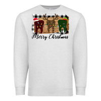 Oatmeal Heather Merry Christmas Teeth Premium Sweatshirt - Bettercallsaul