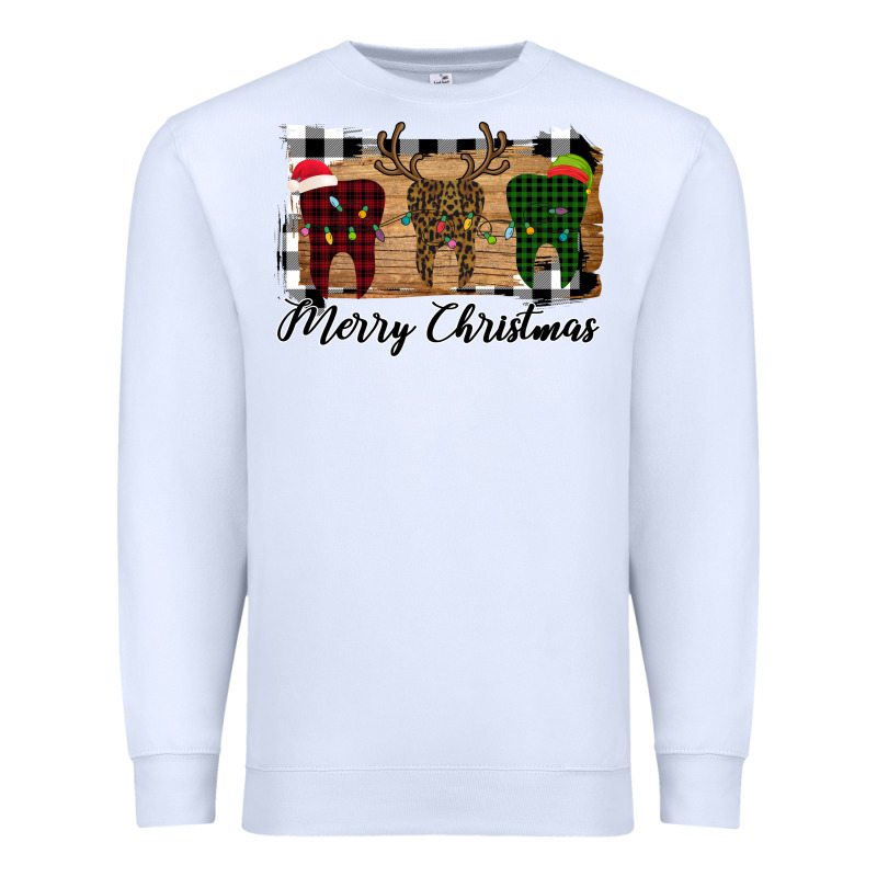 Merry Christmas Teeth Premium Sweatshirt by Bettercallsaul | Teevron