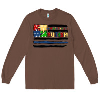 Chestnut autism usa flag Long Sleeve Tee - MaliasSmallBusiness