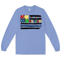 Colony Blue autism usa flag Long Sleeve Tee - MaliasSmallBusiness