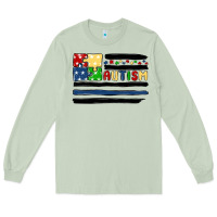 Matcha autism usa flag Long Sleeve Tee - MaliasSmallBusiness